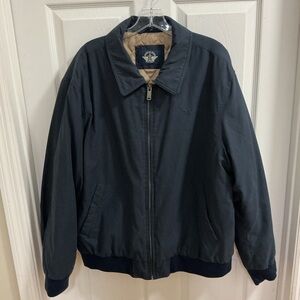 Dockers classic navy blue jacket with quilted lining